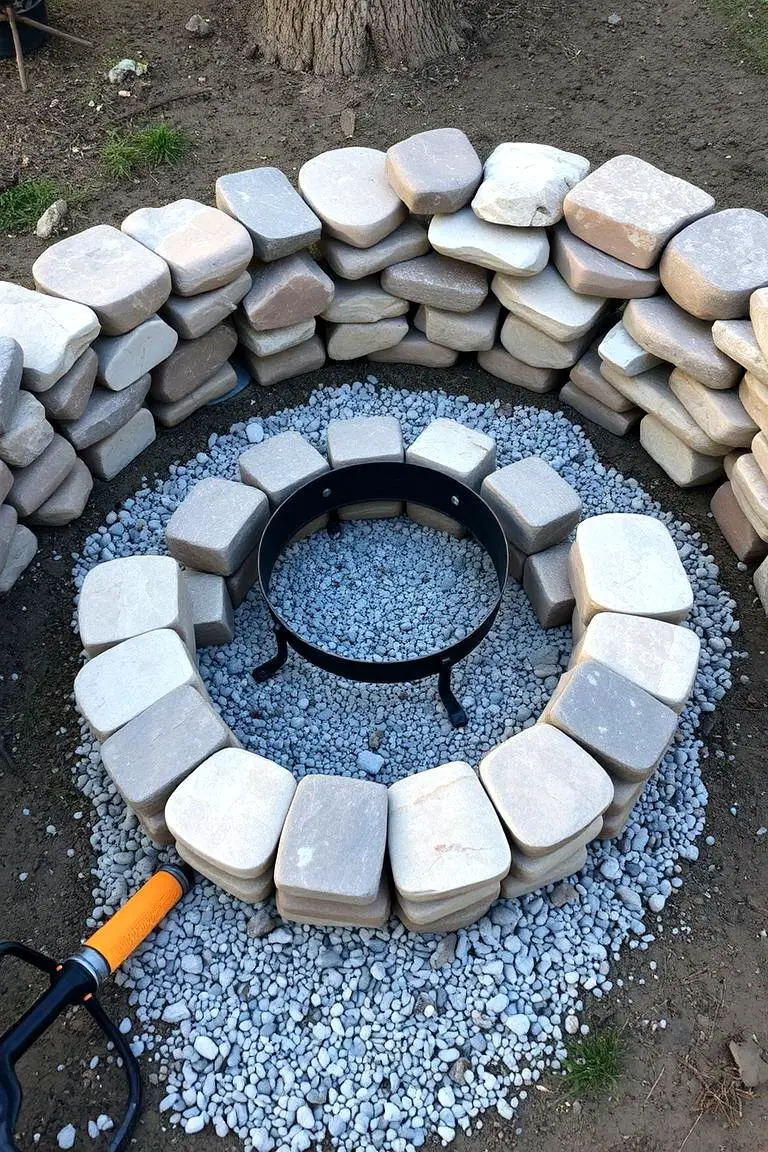 DIY Stone Fire Pit Project