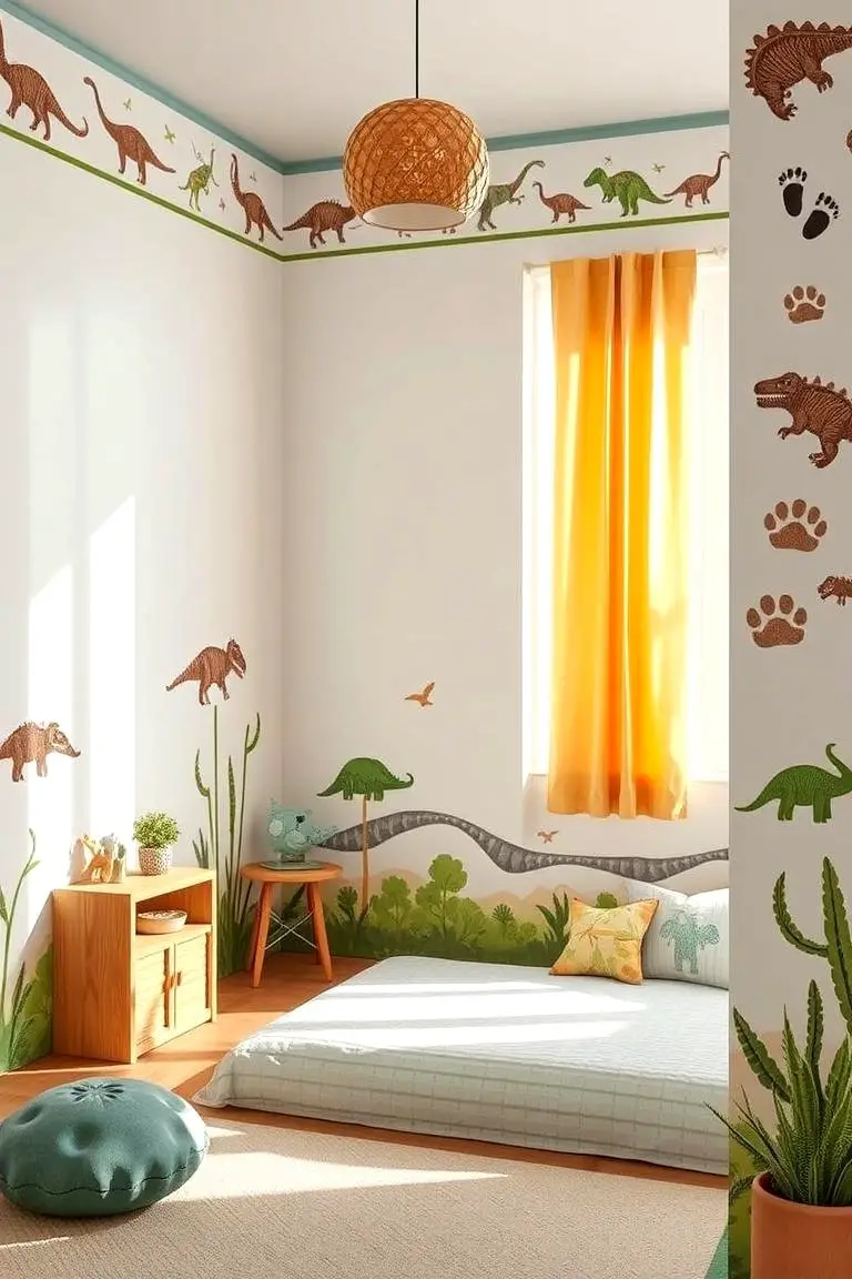 Dinosaur-Themed Wall Borders