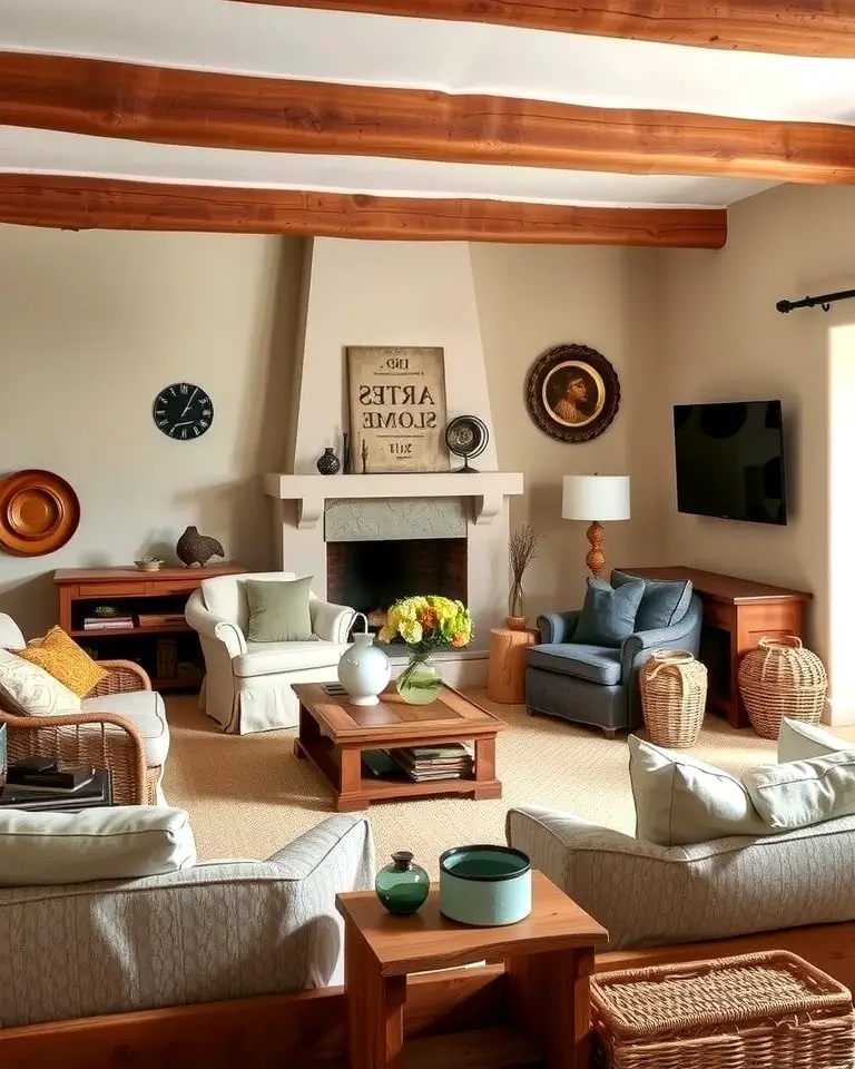 Rustic Charm with Natural Wood Accents
