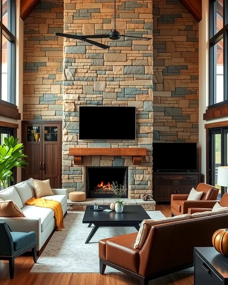 Stacked Stone for a Textured Look