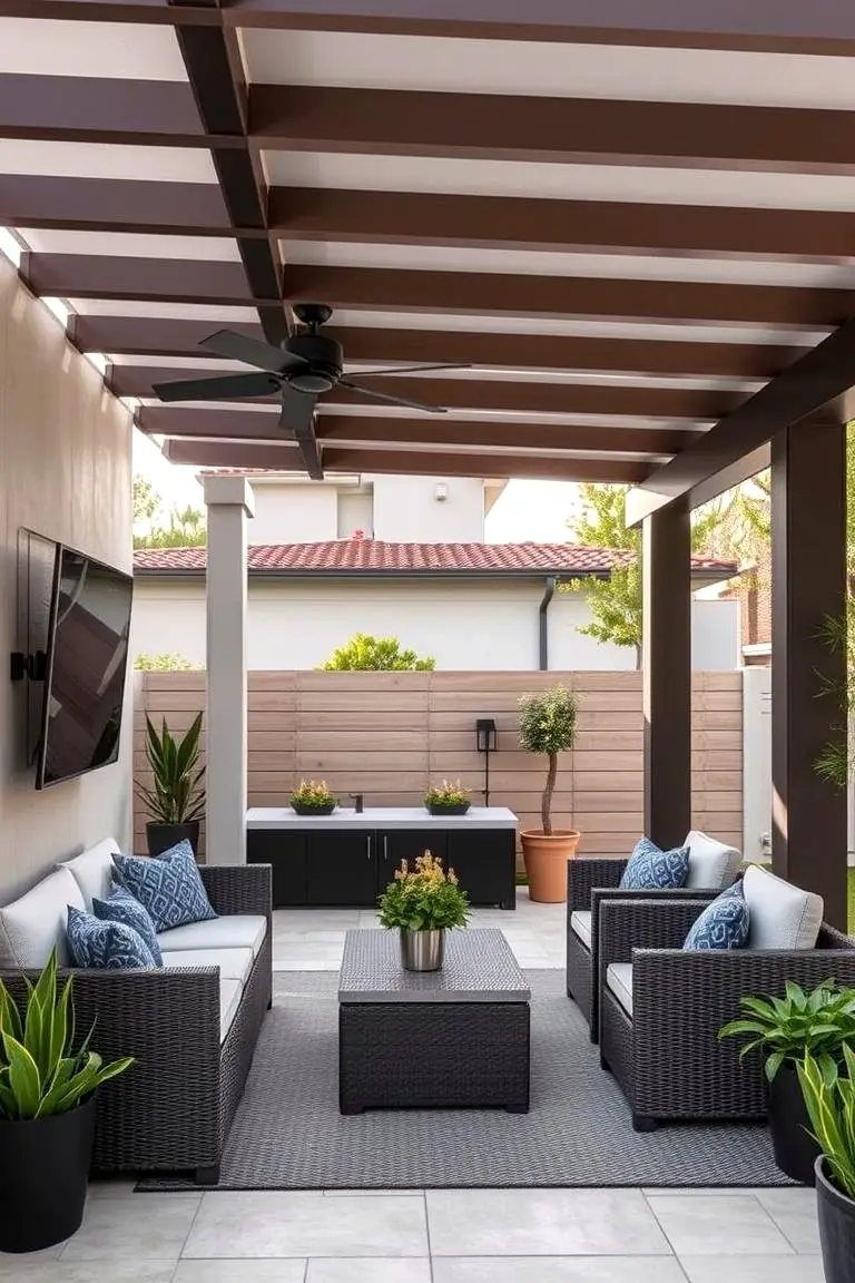 Modern Pergola Charm