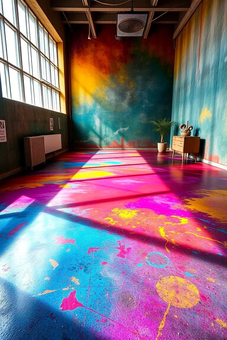 Color-Infused Concrete Art