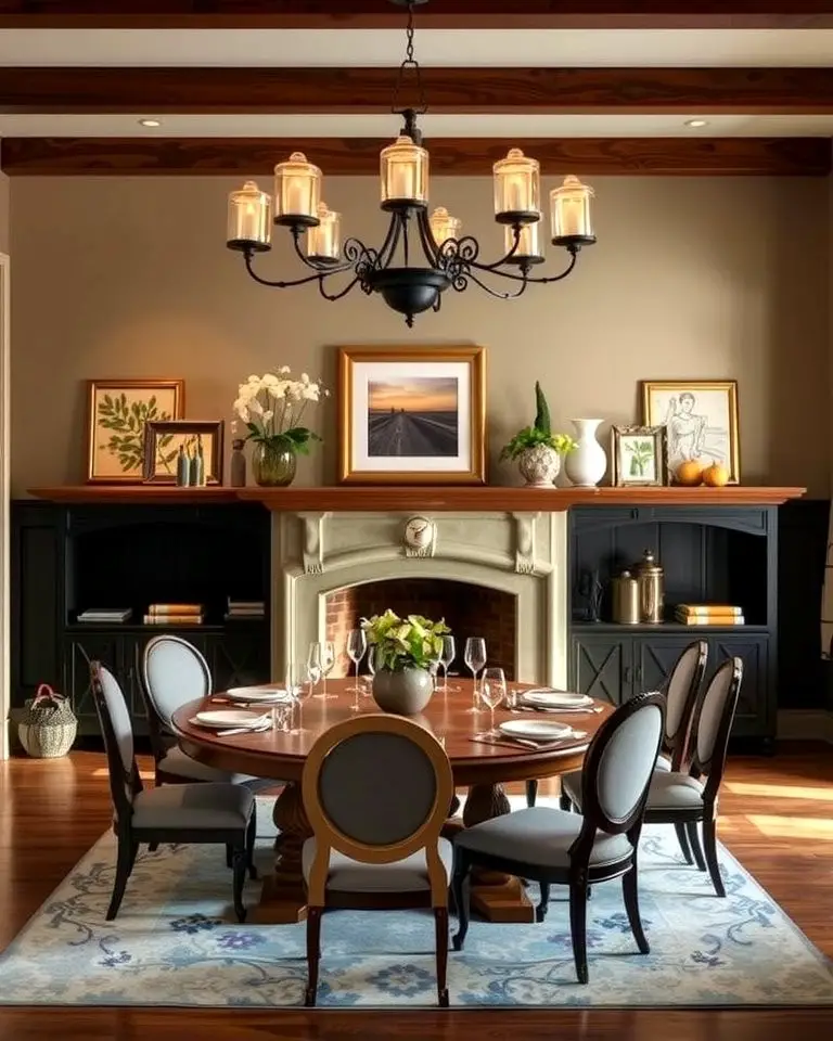 Fireplace with Mantel for Decorative Opportunities