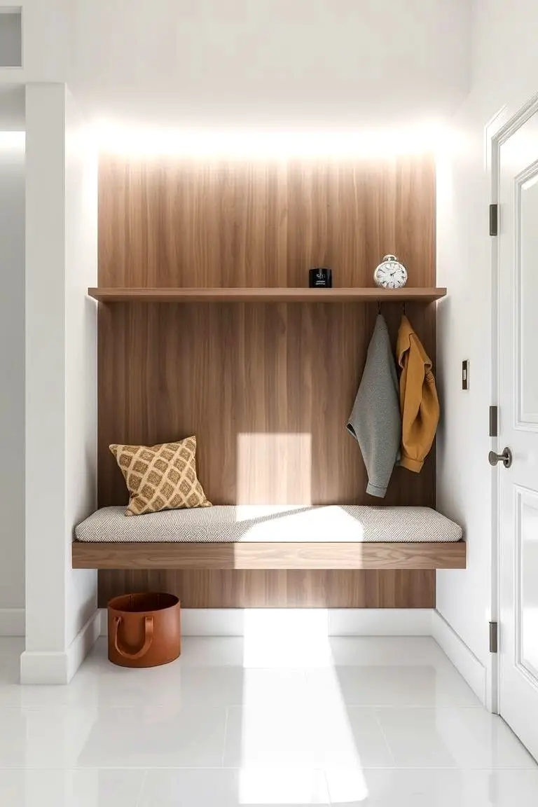 Floating Wall-Mounted Bench