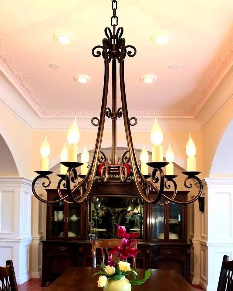 Wrought Iron Chandeliers