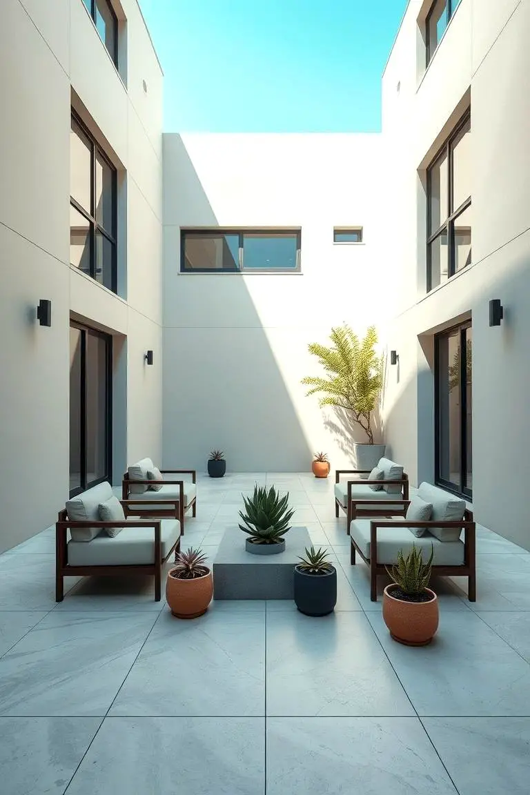 Modern Minimalist Courtyard