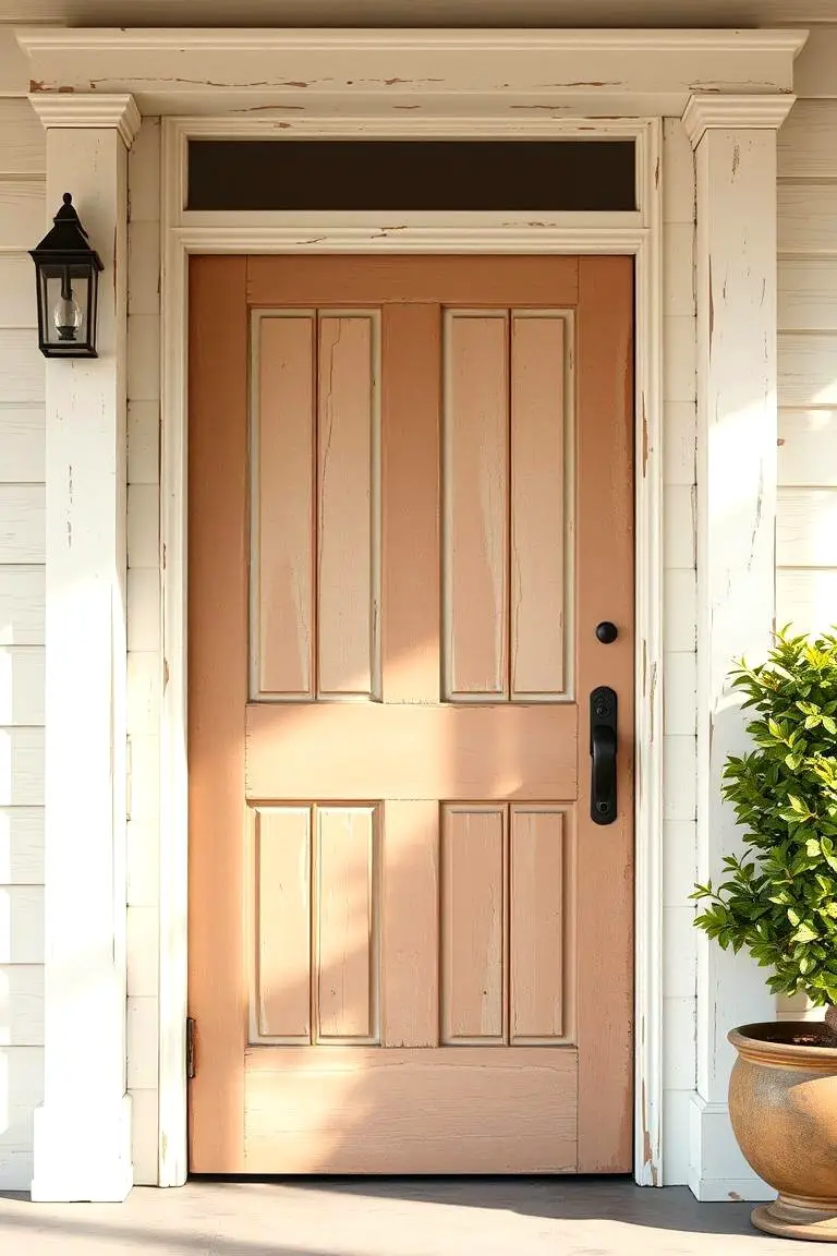 Painted Distressed Door Design