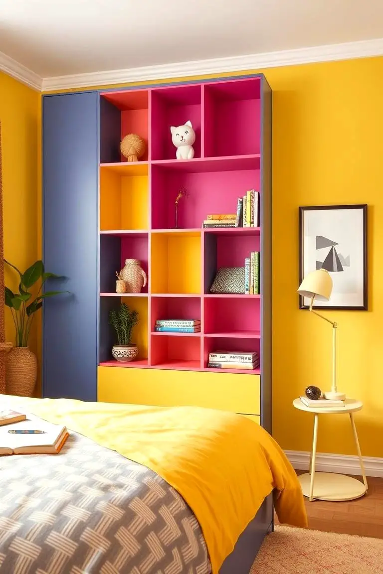 Bold Yellow Shelving