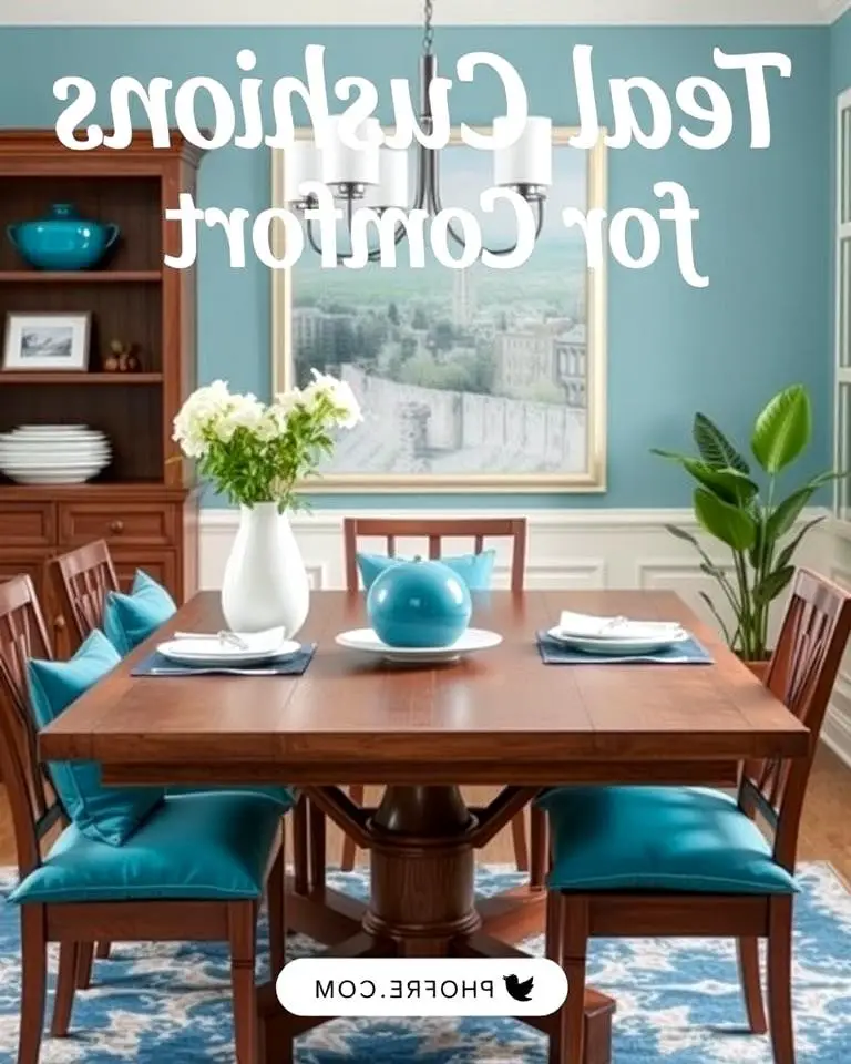 Teal Cushions for Comfort
