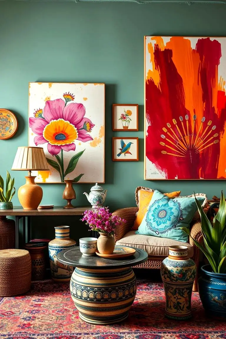 Hand-Painted Art Accents