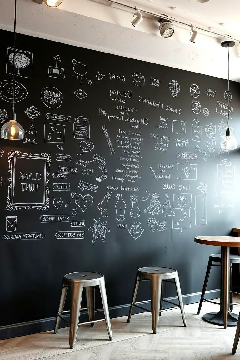Customized Chalkboard Wall