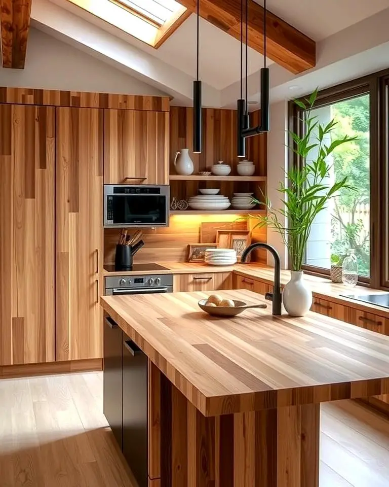 Exotic Flair with Bamboo Countertops