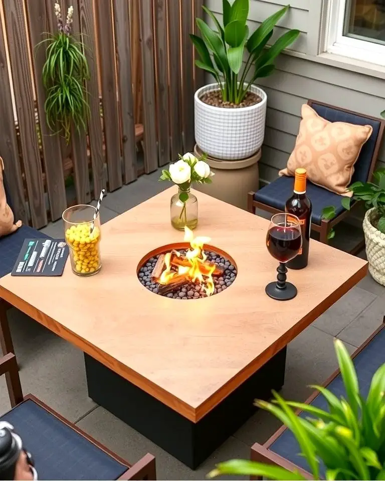 Fire Pit Table Combo