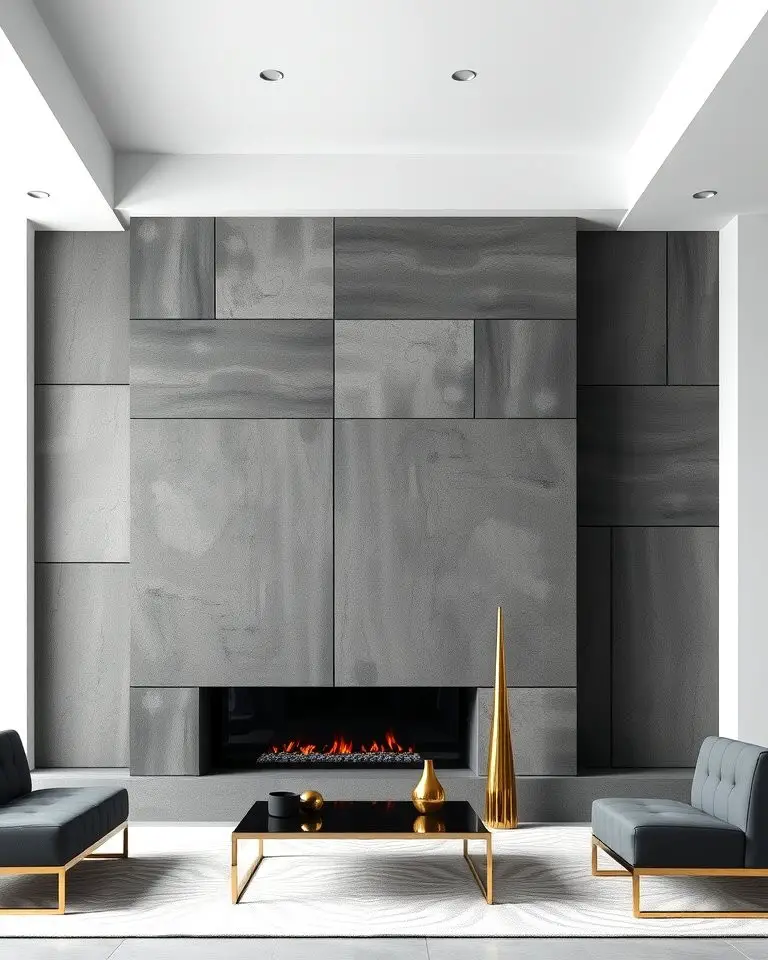 Modern Elegance with Sleek Stone Panels