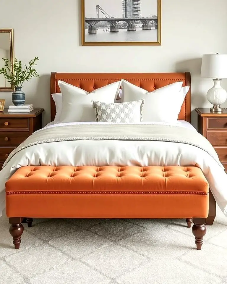 Terracotta Bedding Bench