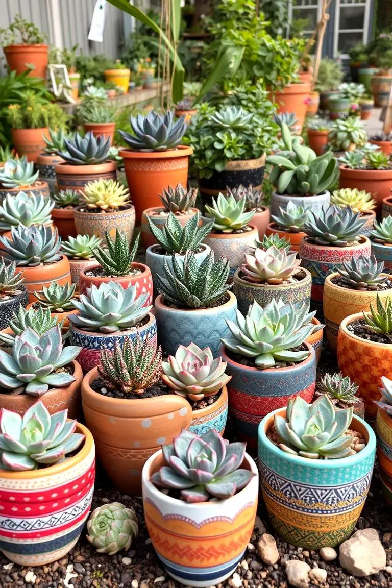 Bohemian Succulent Pots