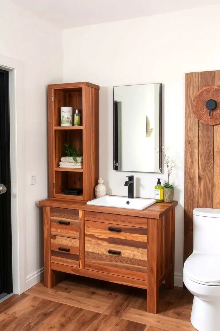 Eco-Friendly Reclaimed Wood Vanity