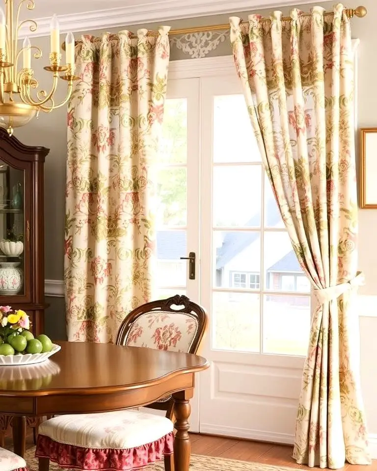 Patterned Curtains for a Nostalgic Touch