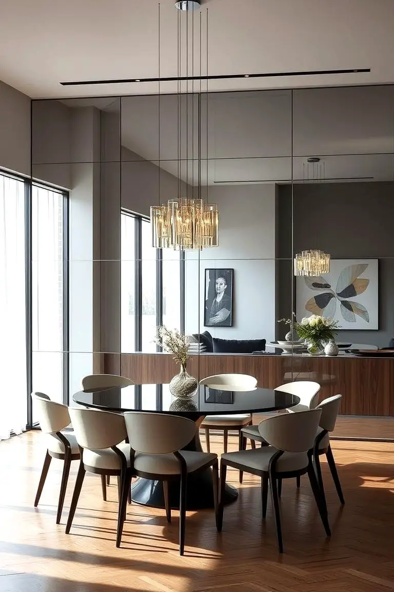 Mirrored Wall Panel