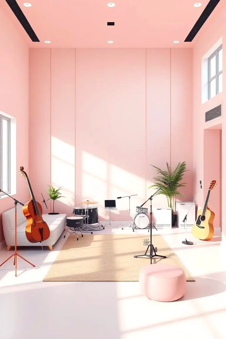 Pastel Music Room Serenity