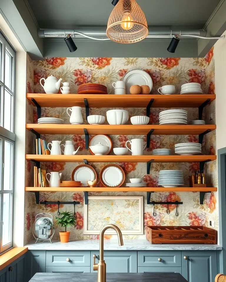Open Shelving for Display and Accessibility