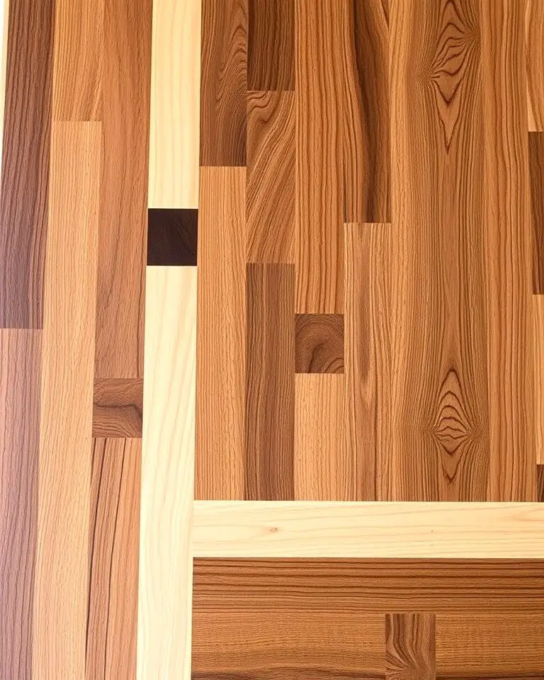 Contrasting Character with Mixed Wood Countertops