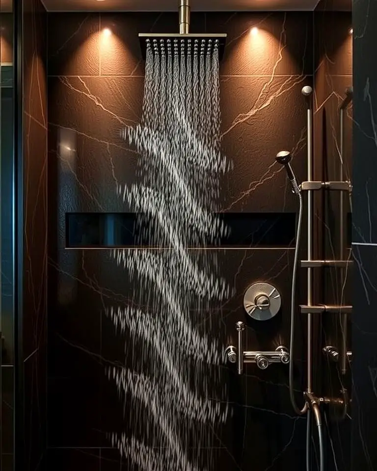 Black Stone Accent Walls