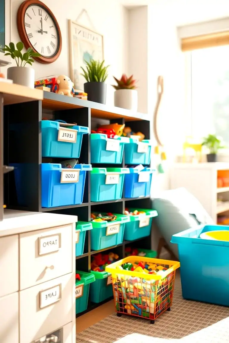 Creative Lego Bin Organization
