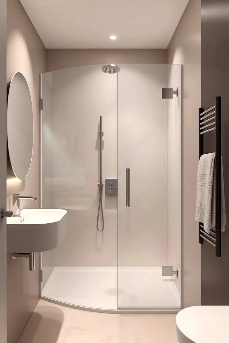 Modern Minimalist Shower Retreat