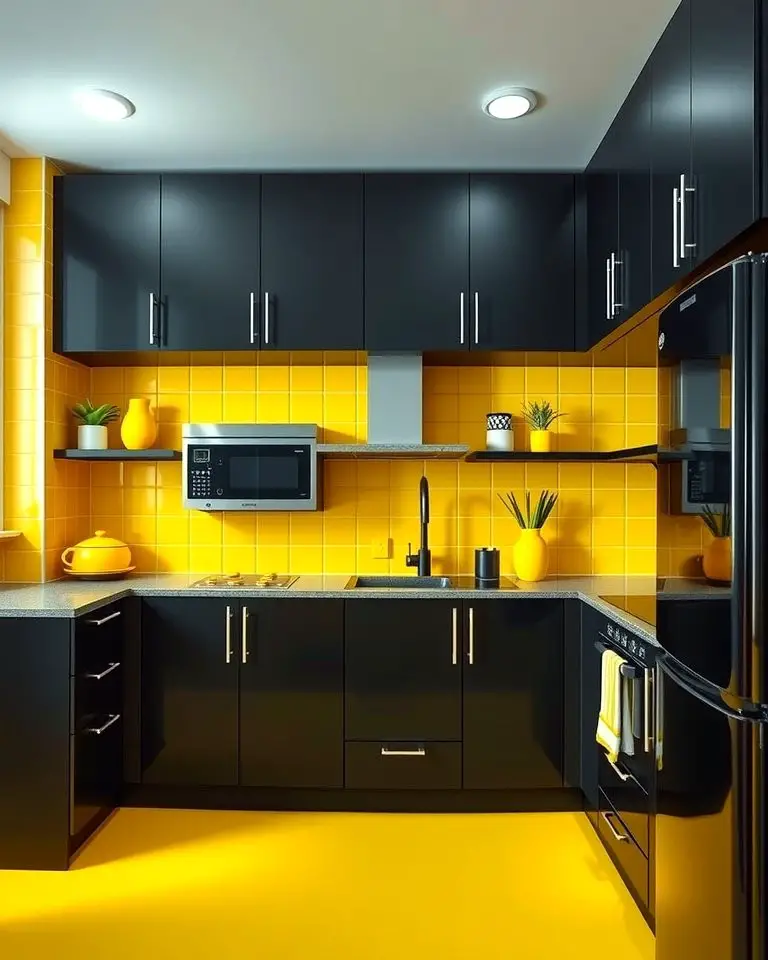 Playful Pop with Bright Yellow Accents
