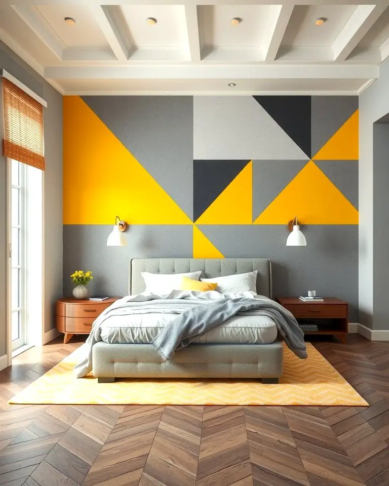 Grey and Yellow Geometric Patterns