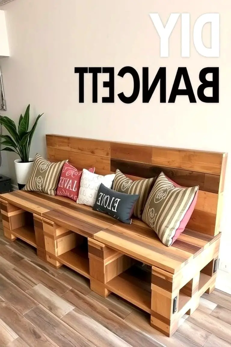 DIY Pallet Banquette