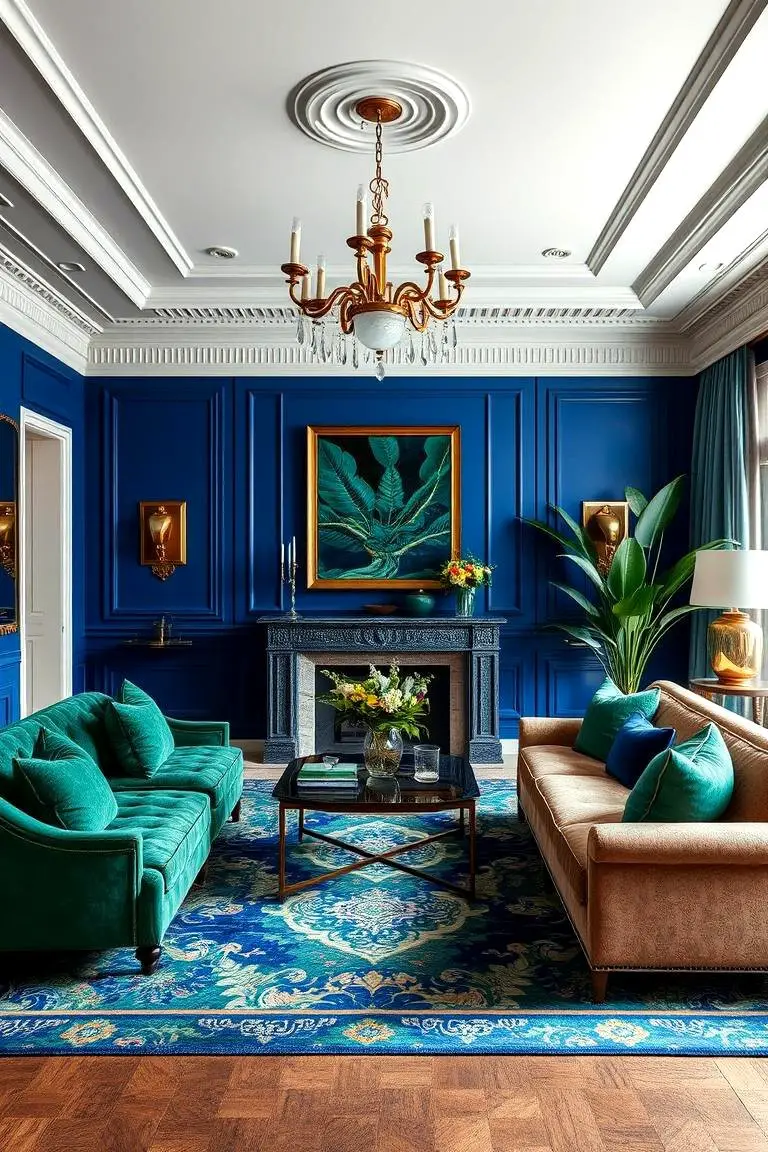 Royal Blue and Jungle Green Luxe