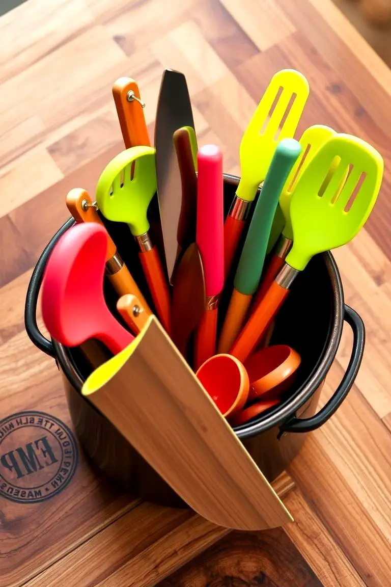 Colorful Kitchen Utensils