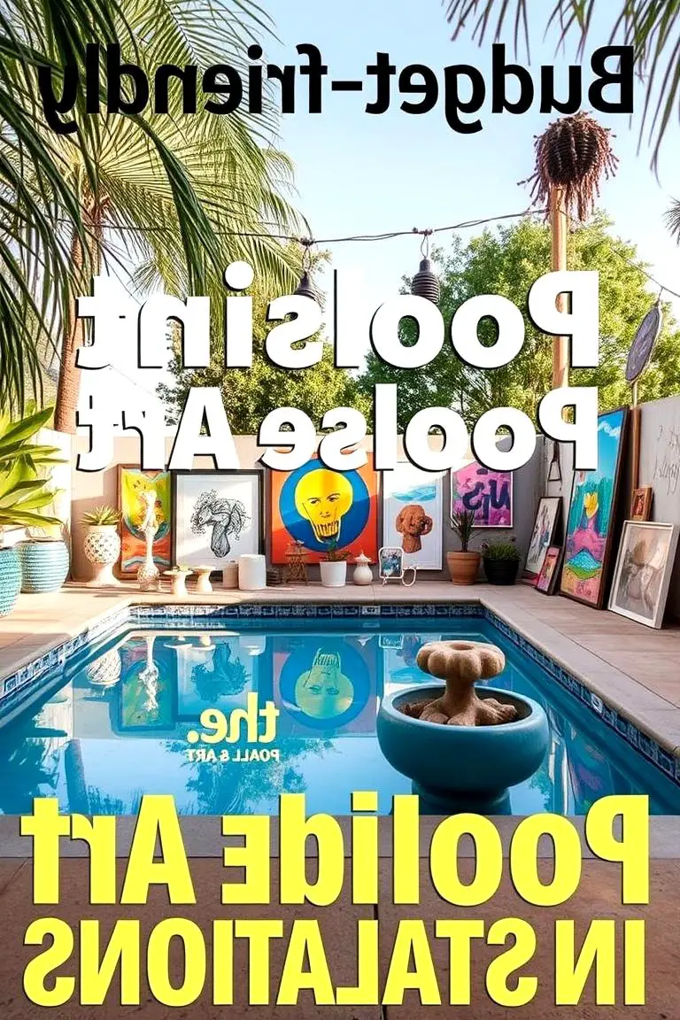 Budget-Friendly Poolside Art Installations