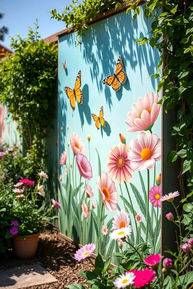 Outdoor Garden Mural