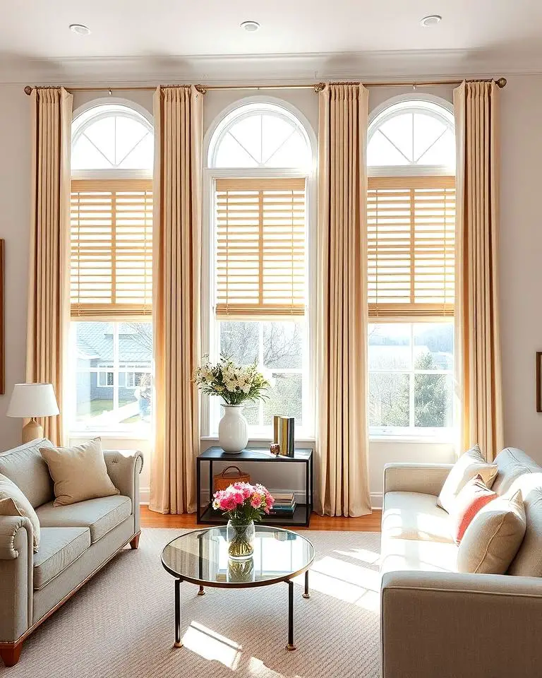 Symmetrical Window Treatments