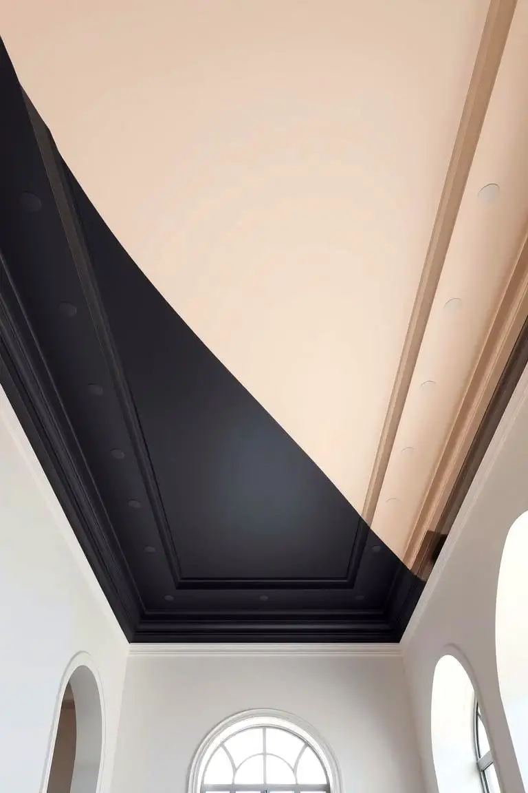Two-Tone Contrasting Ceiling