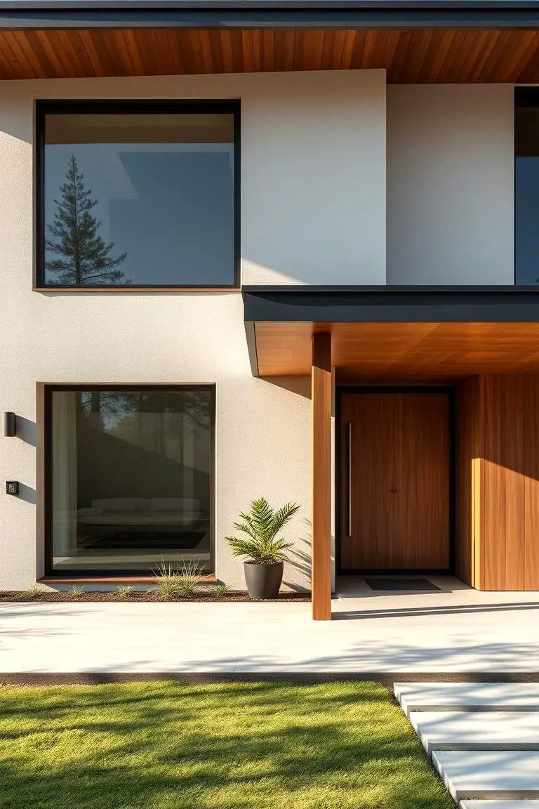Clean Lines with Natural Materials