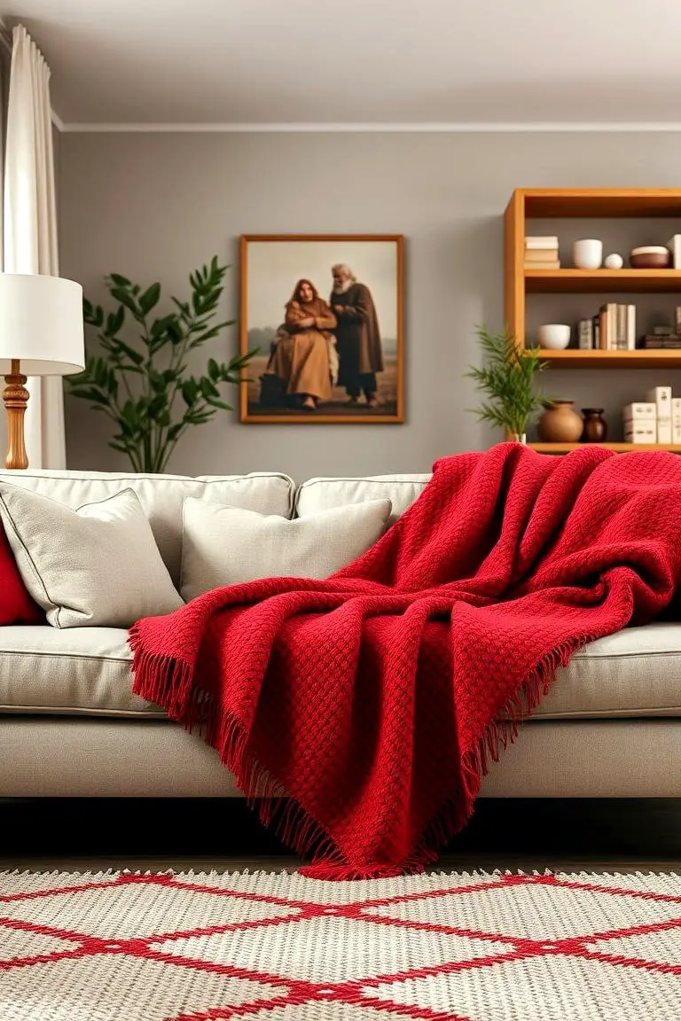 Red Throw Blankets for Comfort