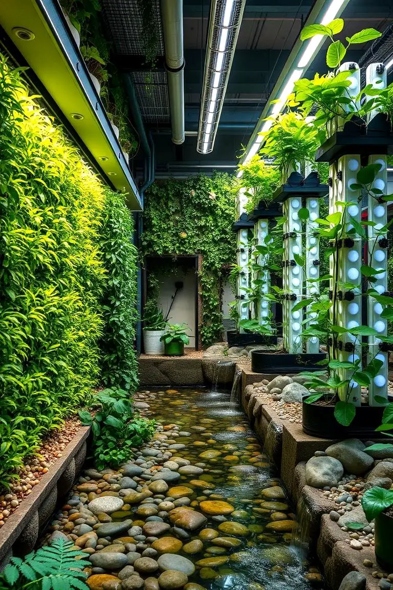 Lush Indoor Garden