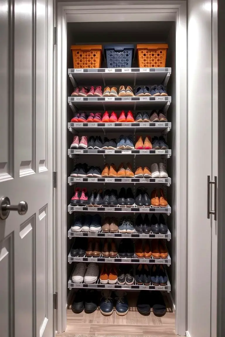 Incorporating Multi-Tiered Shoe Racks