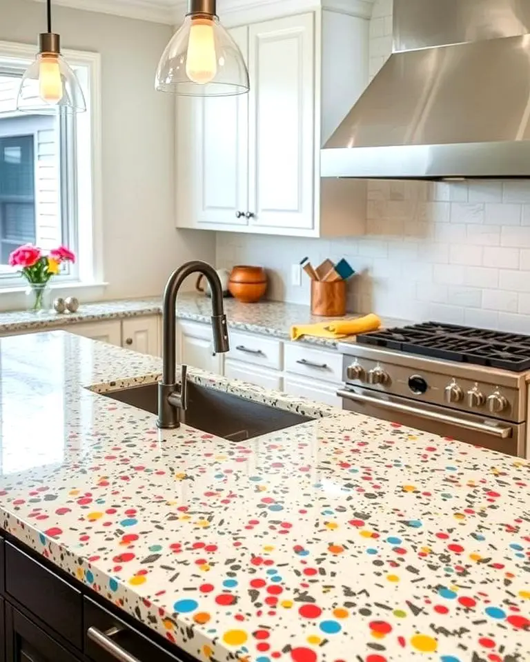 Vibrant Multi-Colored Terrazzo Designs