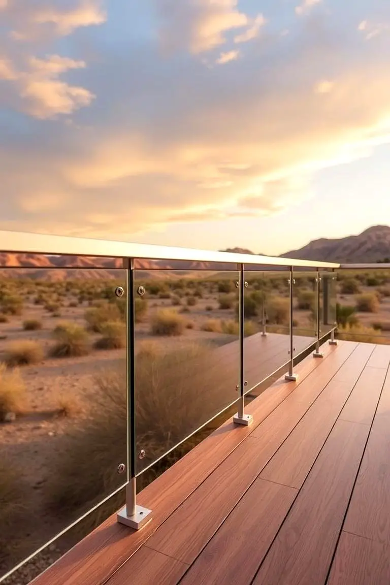 Floating Deck Railing Design