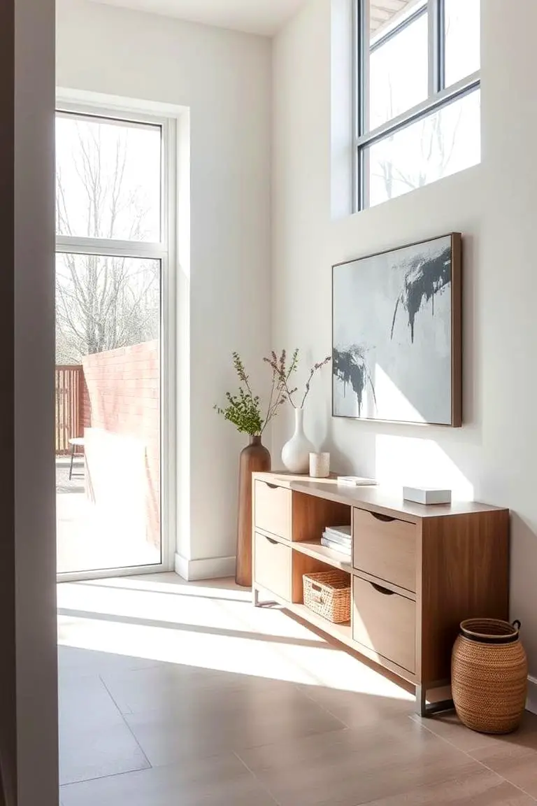 Modern Minimalist Entryway