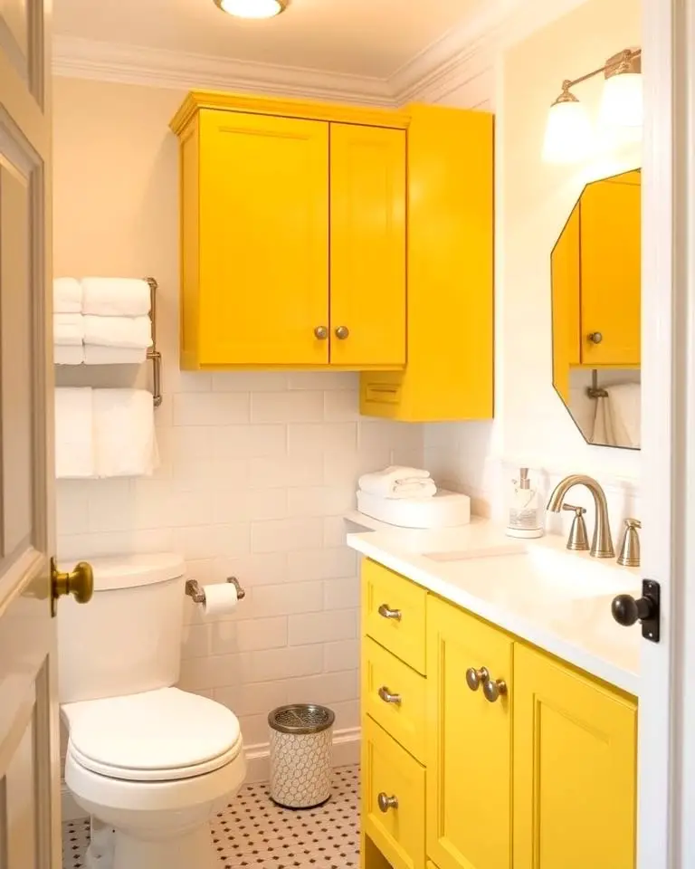 Cheerful Yellow Cabinets