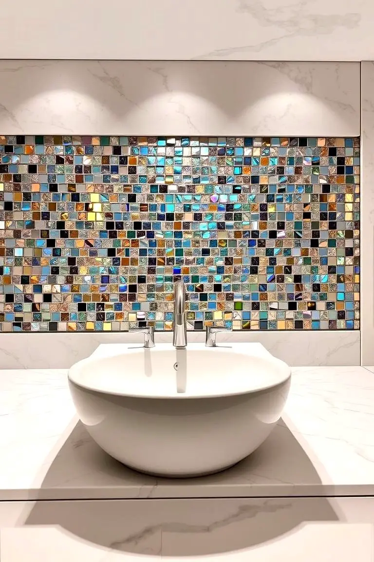 Modern Marble Mosaic Backsplash