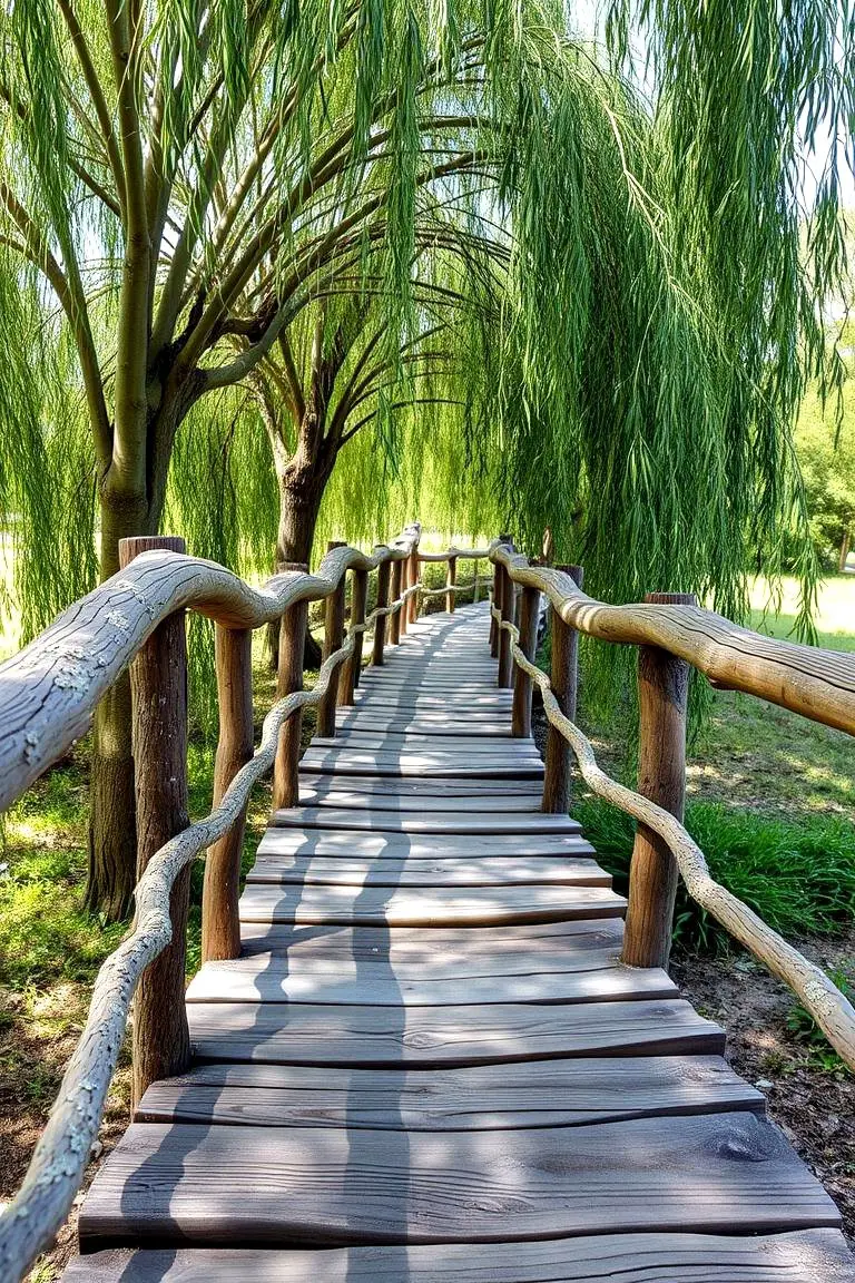 Creative Wooden Footpath