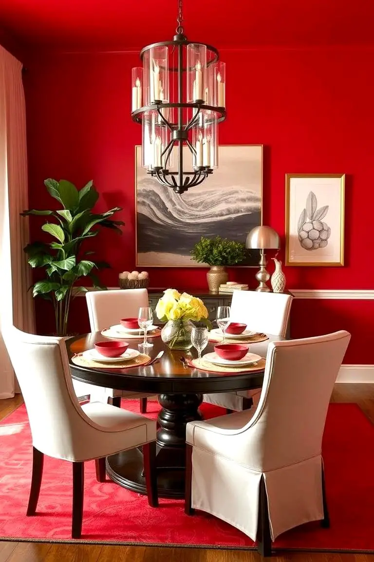Bold Red Accents
