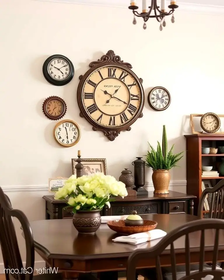 Vintage Clocks as Wall Accents